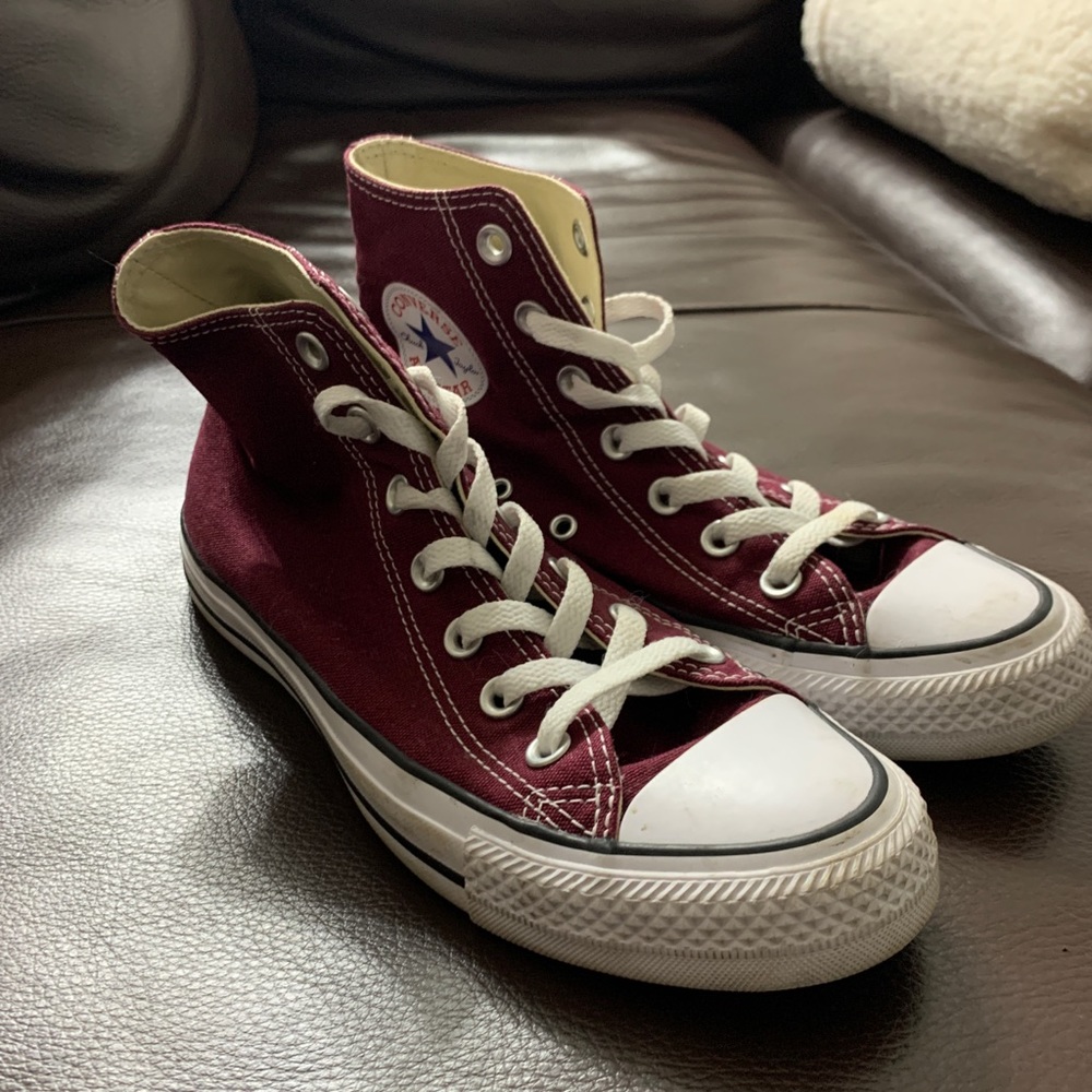 COPY - Maroon High-Top Converse